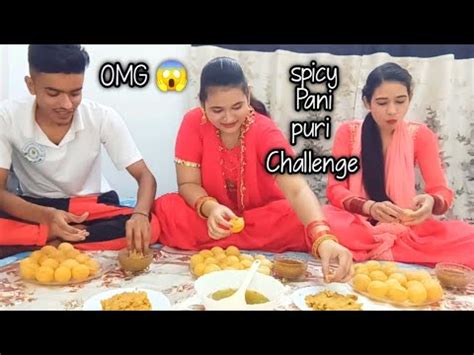 Spicy Pani Puri Challenge In Just Mins Pani Puri Eating