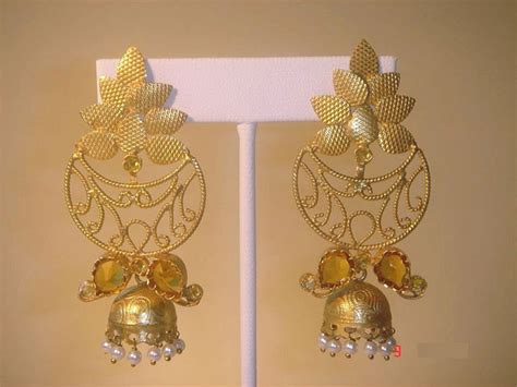 gold earrings designs