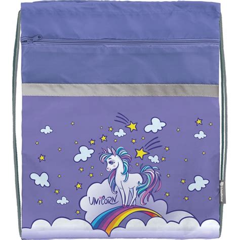 Большой мешок для обуви SCHOOLFORMAT LITTLE UNICORN 49x41 см, для ...