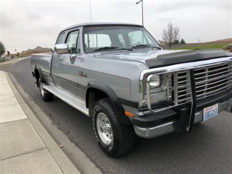 1992 Dodge Ram W 250 Cummins Diesel 4x4 Low Miles 1 Owner For Sale