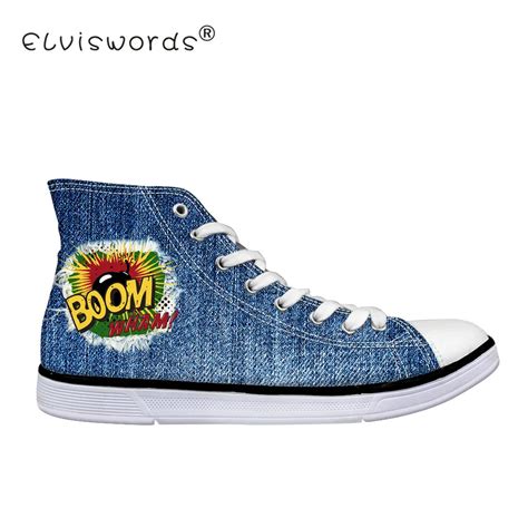 Buy Elviswords Denim Boom Funky Women Canvas Shoes