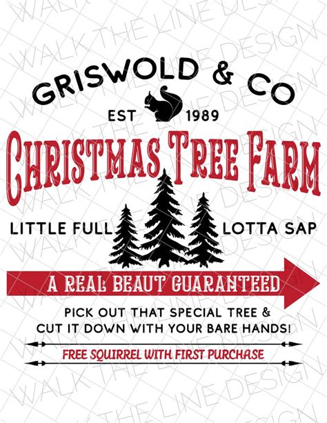 Griswold And Co Christmas Tree Farm Svg Png Dpi Etsy