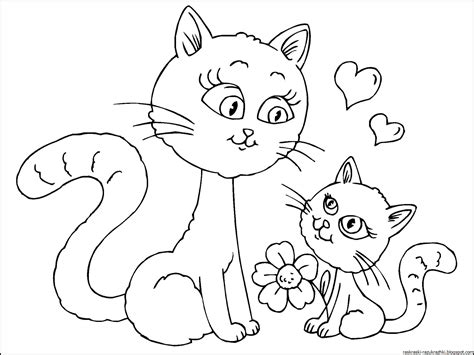 Раскраски Котенок Лучшая Фото Подборка
