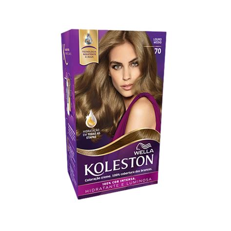 Tinta De Cabelo Colora O Louro M Dio Kit Koleston Wella