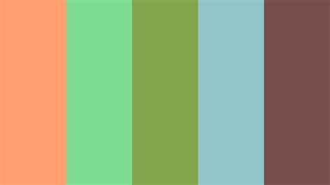 Atomic Tangerine Pastel Green Chelsea Cucumber Half Baked Ferra Color Scheme Icolorpalette