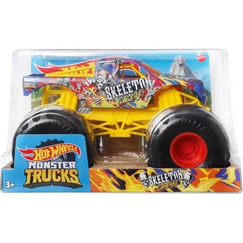 Hot Wheels Monster Trucks Oversized 1 24 Scale Skeleton Crew Top Pick Toys Online Retford