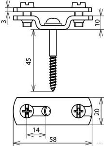 Dehn S Hne Flachbandhalter F Fl Mm St Tzn