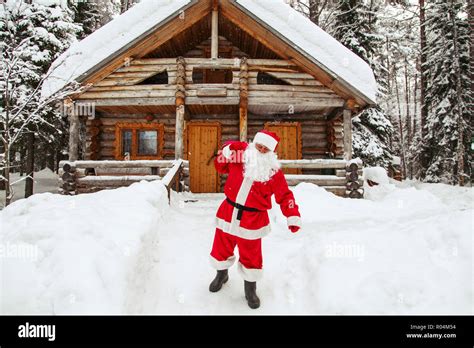 The daily life of Santa Claus. Home of Santa Claus at the North Pole Stock Photo - Alamy