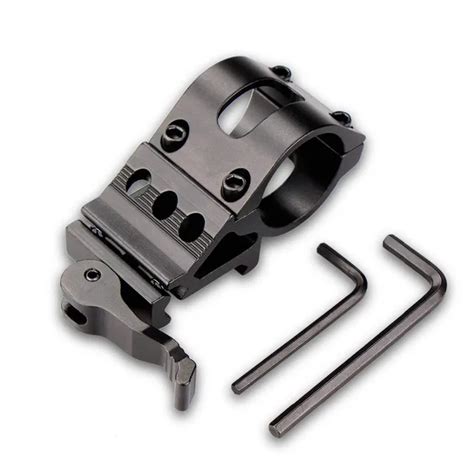 Tactical 1 Offset Quick Release Picatinny Rail Mount For Laser Flashlight Torch Side Gun Mount