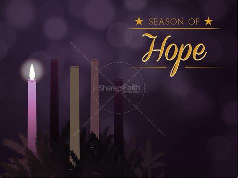 Celebrating Advent Church PowerPoint Template | Clover Media