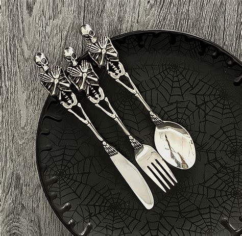 Skeleton Cutlery Set Weird And Wonderful Ceramics