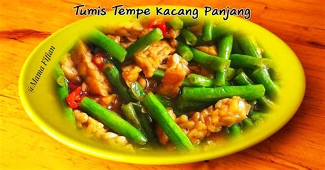 Resep Tumis Tempe Kacang Panjang Oleh Lanjarsih Mama Fifian Masakanrumahan Cookpad