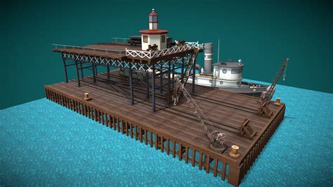 MUELLE DE LA COMPAÑÍA RIO TINTO EN HUELVA 3D model by Arquitecto