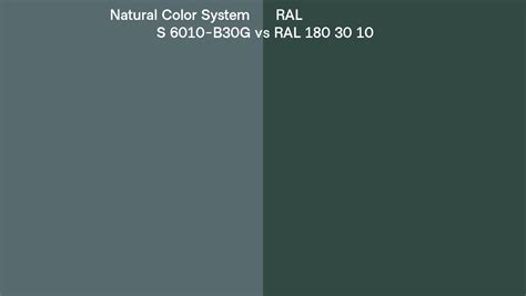 Natural Color System S 6010 B30g Vs Ral Ral 180 30 10 Side By Side