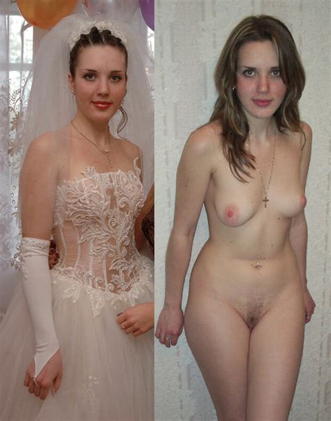 Bride In Her Dress And Nude Nudeshots