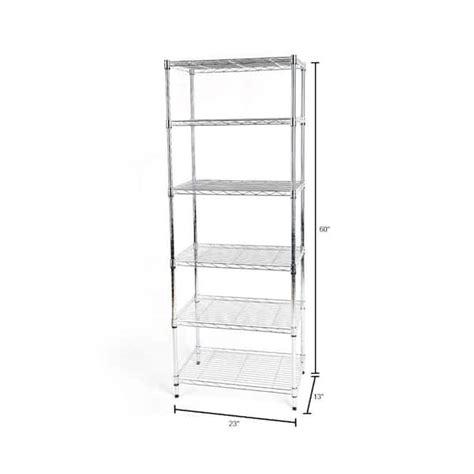 Hdx Chrome 4 Tier Metal Wire Shelving Unit 36 W X 54 H X 49 Off