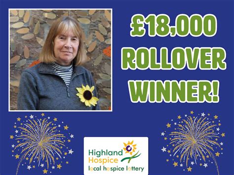 September 2022s Lucky £18 000 Rollover Winner Local Hospice Lottery