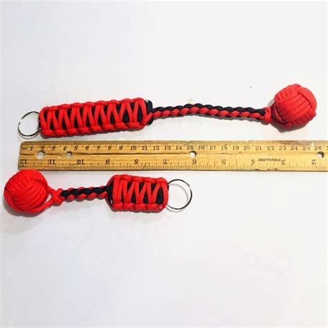 Monkey Fist Keychain Paracord Survival Keychain 550 Etsy