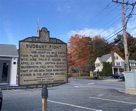 Green Hill Site Of The Sudbury Fight Of King Philips War Clio