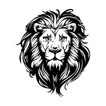 Lion Face Images Clip Art Black And White Infoupdate Org