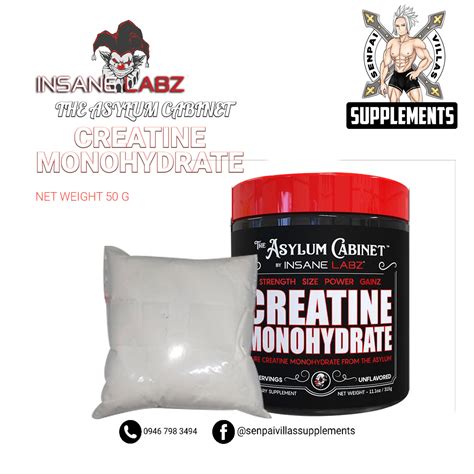 INSANE LABZ CREATINE MONOHYDRATE 50GRAMS Lazada PH