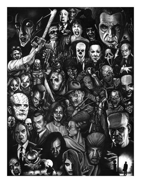 Some Of The Greatest Horror Characters Ever Horror Icons Horror Movie Art Classic Horror Movies