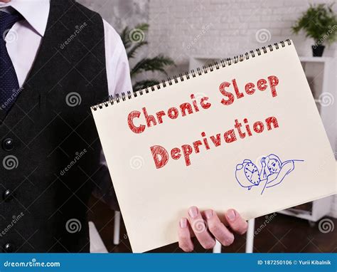Motivation Concept Meaning Chronic Sleep Deprivation With Sign On The