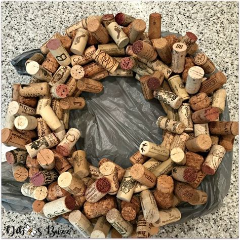 Wine Cork Wreath Diy Tutorial Debbee S Buzz