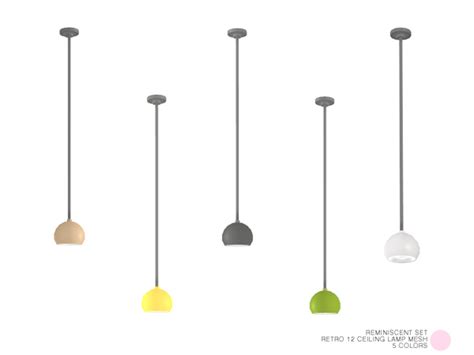 The Sims Resource Retro Ceiling Lamp Mesh