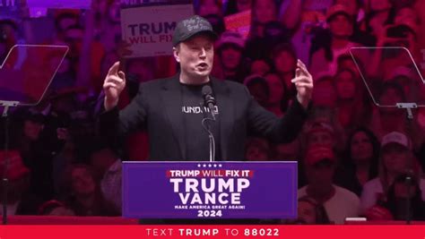 Elon Musk Melania Trump And Dana White Speak At Msg Trump Rally