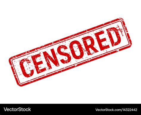 Red Censored Grunge Stamp Rotated On White Vector Image