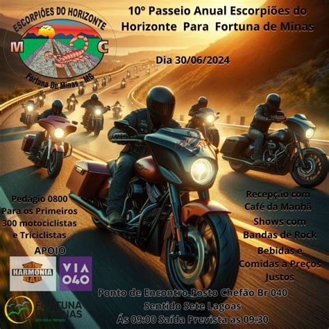 Encontro de Motos HOJE 10º Passeio Anual Escorpiões do Horizonte 30