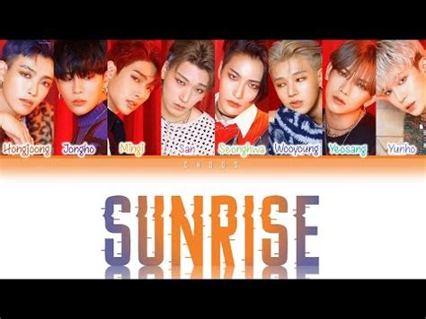 Ateez Sunrise Lyrics Color Coded Han Rom Ind Lirik