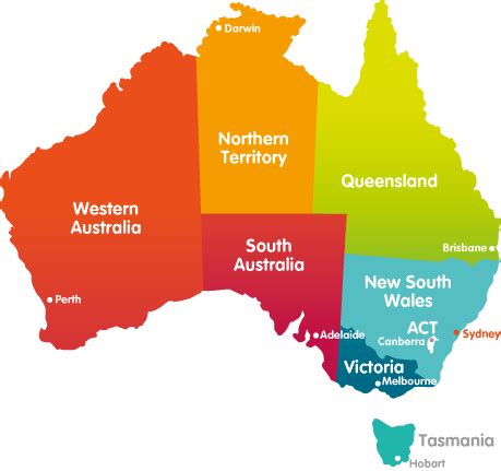 Australian States And Capitals - ClipArt Best