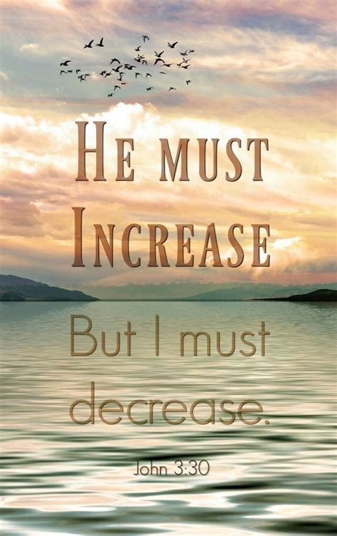 How To Decrease So God Can Increase