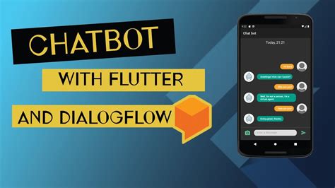 Build Your Own Chatbot With Flutter And Dialogflow Under 20 Minutes Youtube