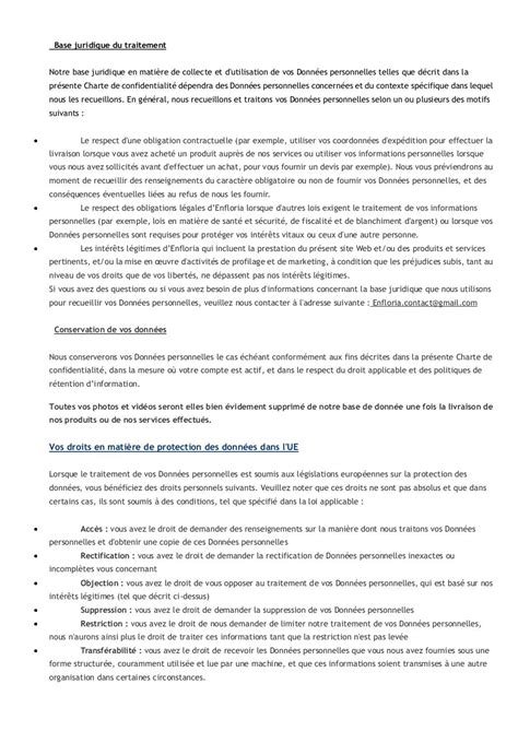 Charte de confidentialité Fichier PDF