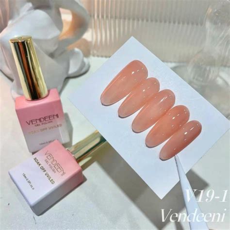 Sơn gel thạch hồng cam nude thạch đục Vendeeni Shopee Việt Nam