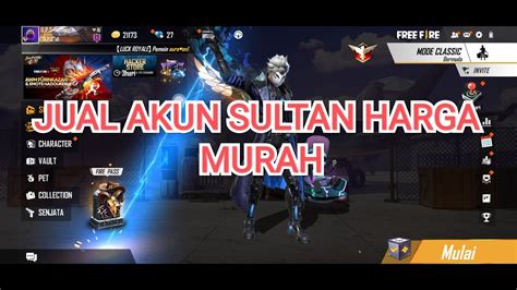 DI JUAL AKUN FF DENGAN HARGA MURAH YouTube