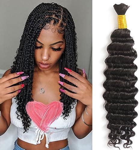 Amazon Y WIGS Deep Wave Bulk Human Hair For Braiding No Weft