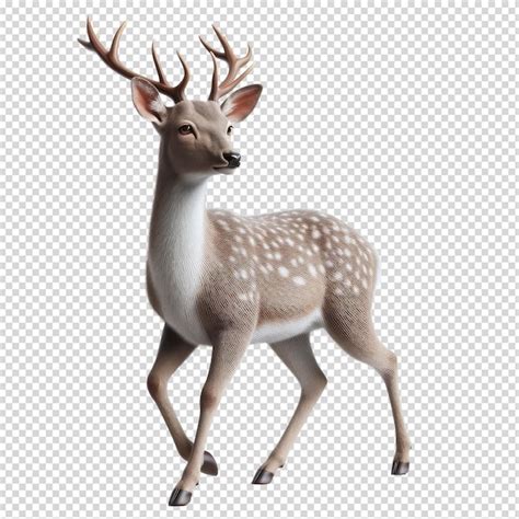 Premium Psd A Deer With White Spots On Its Head And A Brown Tail