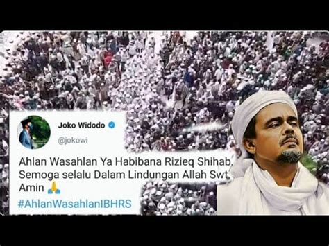 Kepulangan Habib Rizieq Disambut Lautan Manusia Youtube