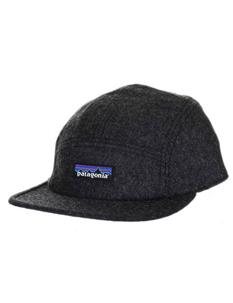 Patagonia Recycled Wool 5 Panel Cap Forge Grey Accessories From Fat