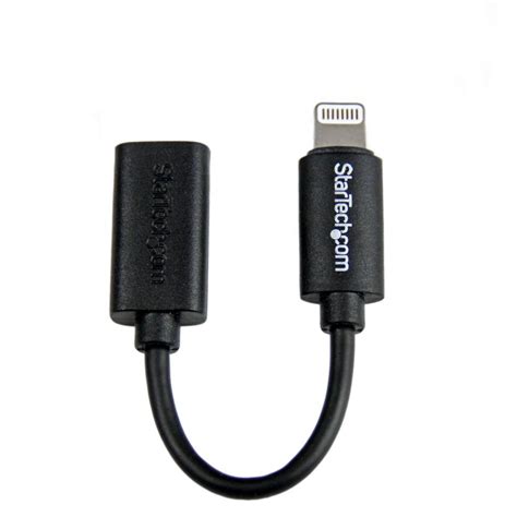 Amazon StarTech Black Micro USB To Apple 8 Pin Lightning