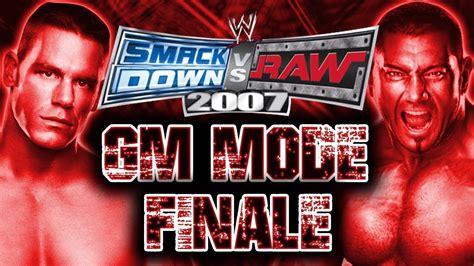 SmackDown Vs Raw 2007 GM Mode FINALE WrestleMania YouTube