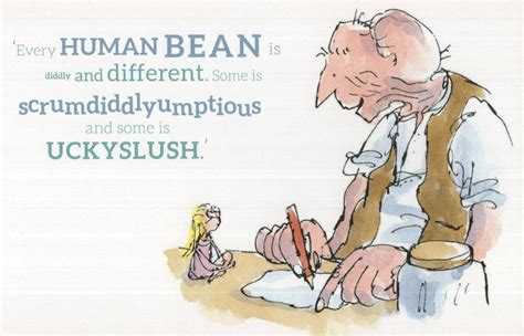 Roald Dahl The Bfg Every Human Bean Is Different Postcard Topics