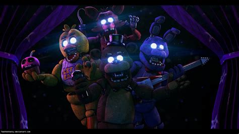 Fnaf Sfm Poster Its Showtime By Teetheyhatty On Deviantart Five Nights At Freddys Deep