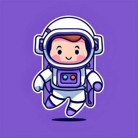 Kawaii Chibi Astronaut Creative Fabrica