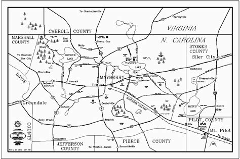 Mayberry north Carolina Map | secretmuseum