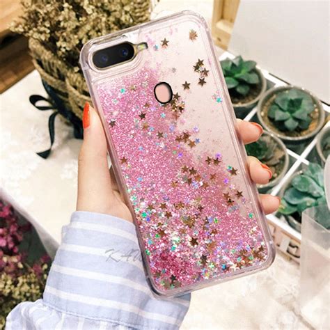 Oppo A5s A7 A12 A12e A5 R15 F7 F5 F9 C1 C2 Glitter Liquid Bling